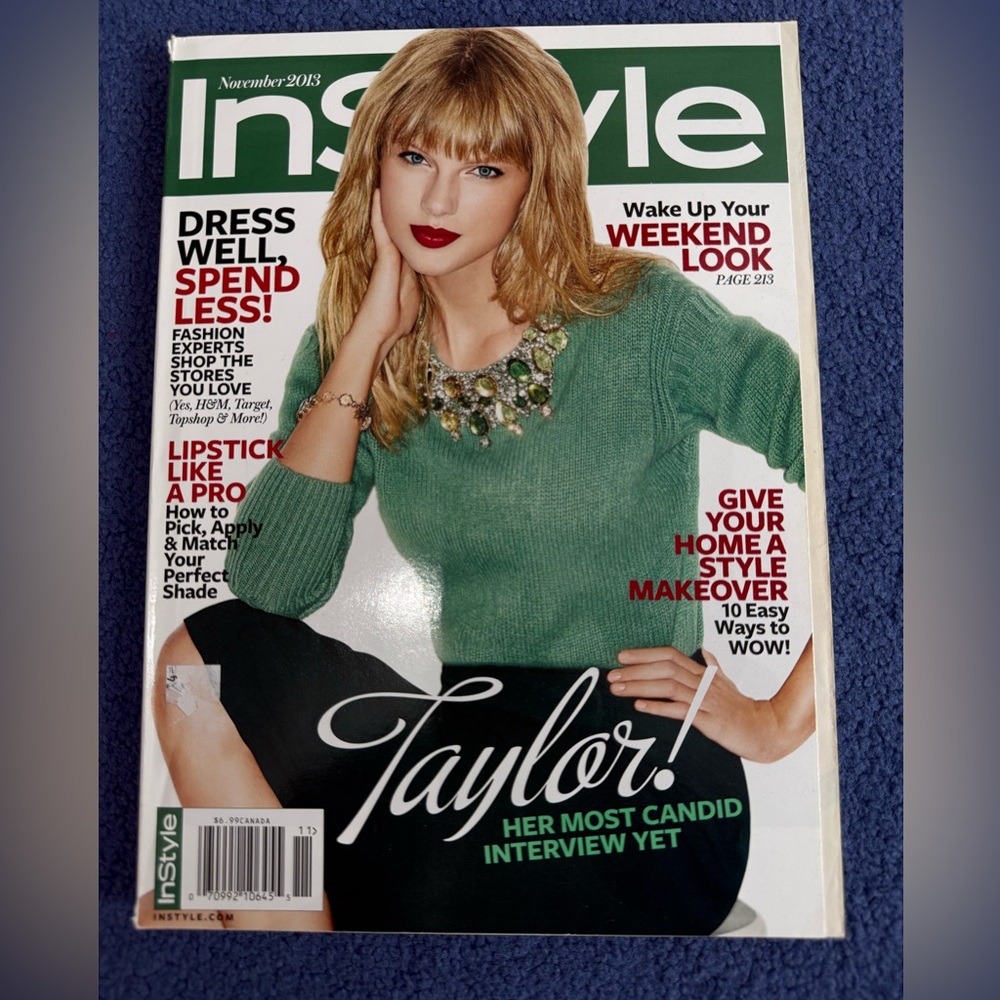 Taylor Swift InStyle Magazine (November 2013)